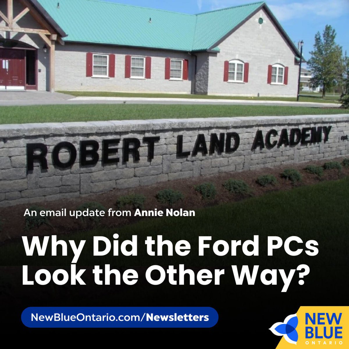 Robert Land Academy—the “military-style” boarding school for boys with a long history of abuse allegations—is finally shutting down. 

But why did the Ontario PCs, with ties to the school, stay silent?

Read more 👇
newblueontario.com/newsletters/wh… #onpoli #cdnpoli