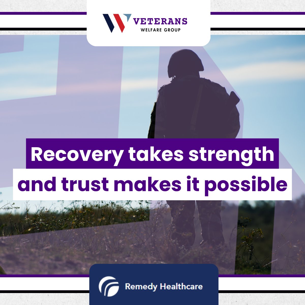 We’re delighted to announce our new Corporate Partnership with Remedy Healthcare.

This collaboration strengthens our mission to ensure every veteran has access to the rehabilitation they need to thrive in life after service. We’re excited about what lies ahead and have some