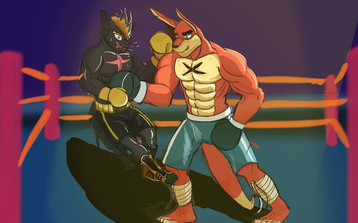 A gift from <a href="/Hexamon10221062/">克斯蒙（Hexamon ）</a> featuring y wolf Kross, and Telson. Thank you very much! I like it alot.

art by <a href="/fuluo2005/">伏落表推030🥹</a>