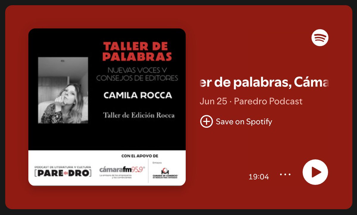 EdicionRocca's tweet photo. Camila Rocca, Taller de Edición Rocca // Taller de palabras, Cámara de Comercio de Medellín y Cámara FM
https://t.co/pqihmPwUHv https://t.co/U2erSSwdUC