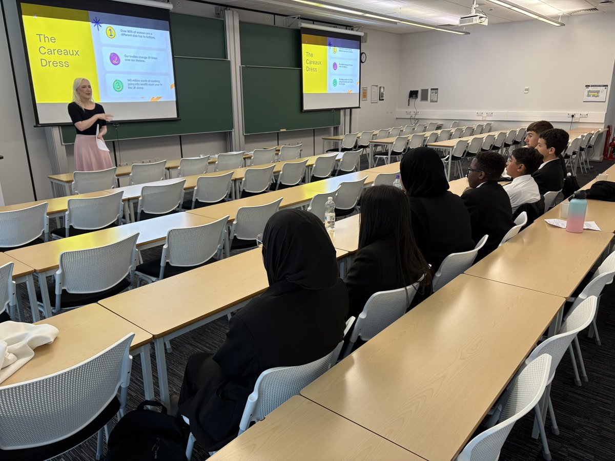 DerbyHighMaths's tweet image. Students were inspired during a workshop with @OfficialUoM alumnus @RachelCBeattie where she explained how maths helped her start her business and explored how she uses combinatorics in her unique dress designs.

@derbyhighbury @careauxofficial 

#enrichment #diversityinmaths