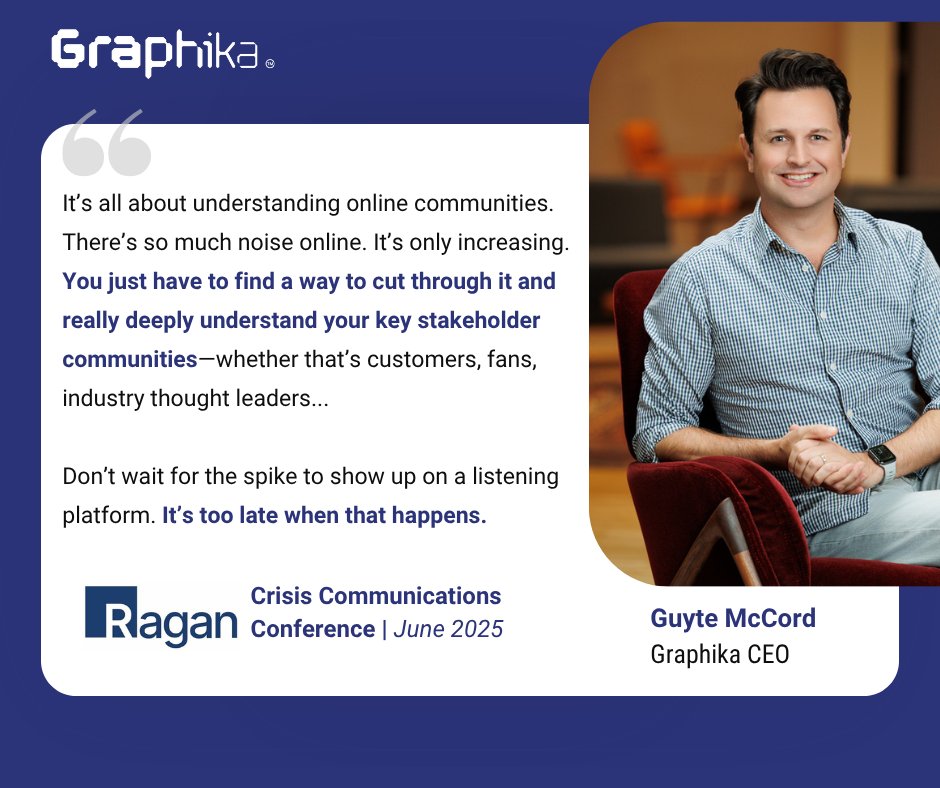 Graphika_NYC's tweet image. Thank you to @RaganComms for including Graphika CEO @guytemccord as a speaker at this year's Crisis Communications Conference.
A dynamic discussion alongside @EdelmanPR and @USPS on how organizations can detect emerging threats sooner and act more proactively. #raganevents