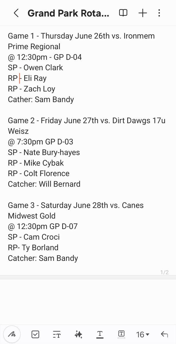 In Indy for Grand Park Summer Championship this weekend. See the following game times and SPs/RPs below.

See you there 😤😈