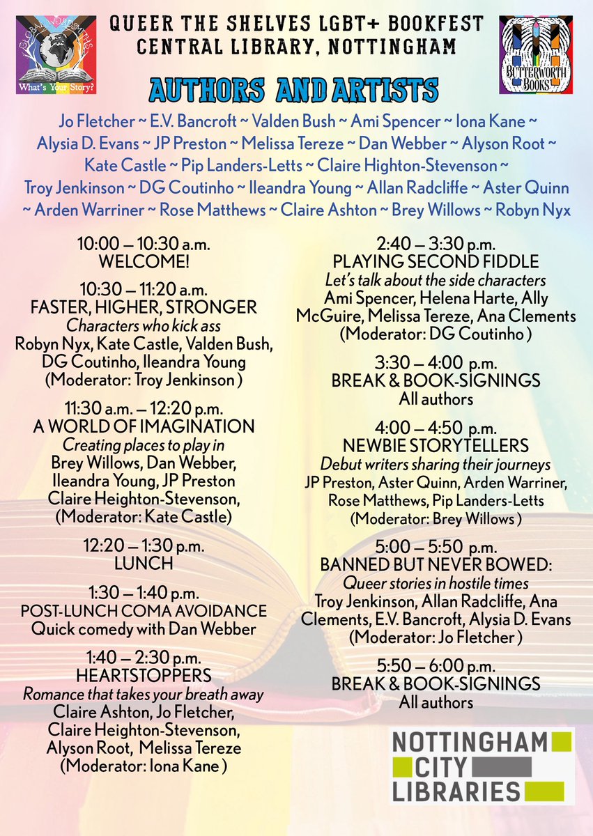 Not long to go now until the @queertheshelves event @nottmcentrallibrary - come on down and find out what all the bookworms have to say 
.
.
.
#bookworms #queertheshelves #lgbtliterature #queerlit #queerliterature🏳️‍🌈 #loveislove #whatsonnottingham #nottingham #centrallibrary