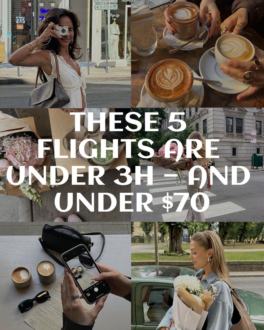 tickets_hq's tweet photo. Quick trips, tiny prices?
Fly from the US — with 5 flights under 3 hours and under $70!
Fast escapes, fresh vibes, and zero budget stress.
📲 Book now on TICKETS and go far without going broke!
#cheapflights #tickets_us #flightsFromUS #quickgetaways https://t.co/RRh7VbqMnJ