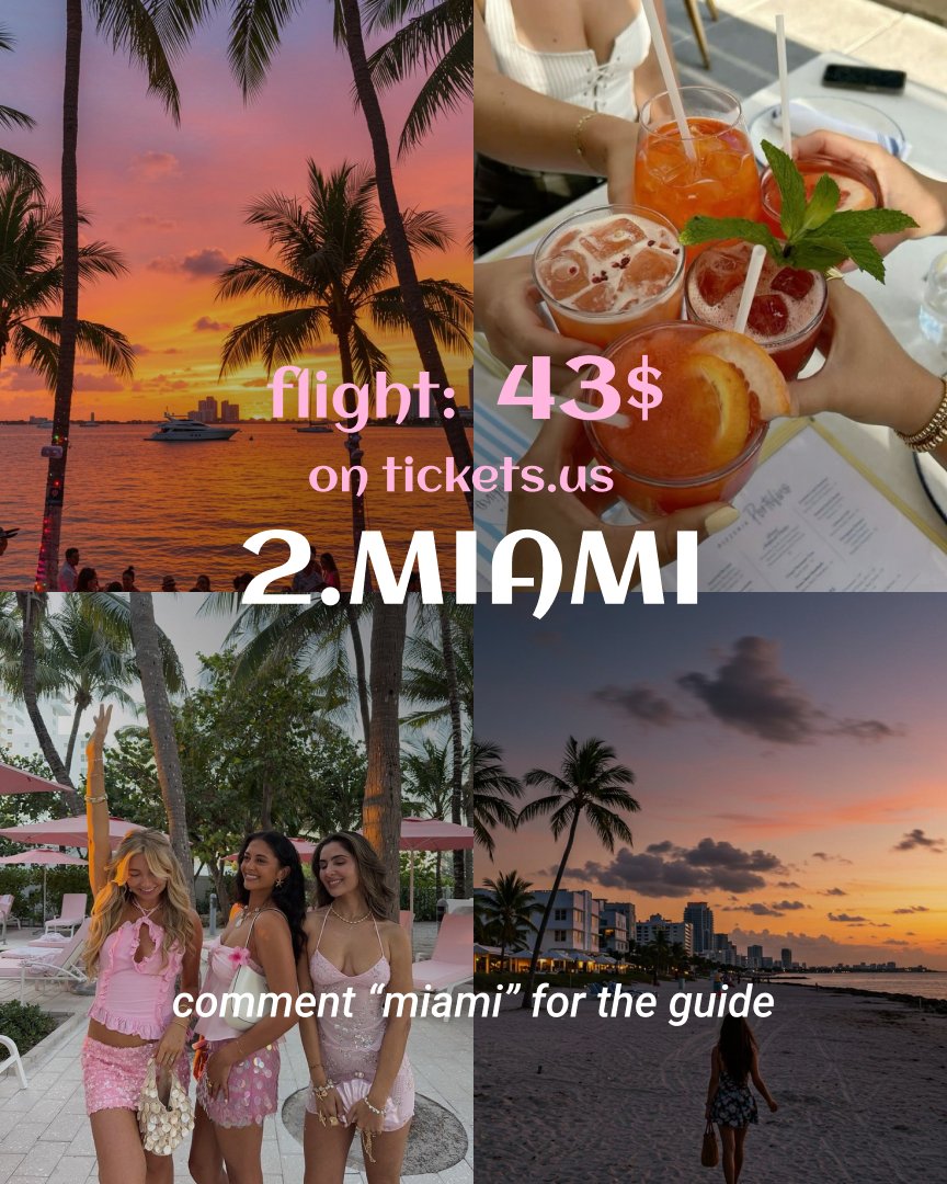 tickets_hq's tweet photo. Quick trips, tiny prices?
Fly from the US — with 5 flights under 3 hours and under $70!
Fast escapes, fresh vibes, and zero budget stress.
📲 Book now on TICKETS and go far without going broke!
#cheapflights #tickets_us #flightsFromUS #quickgetaways https://t.co/RRh7VbqMnJ