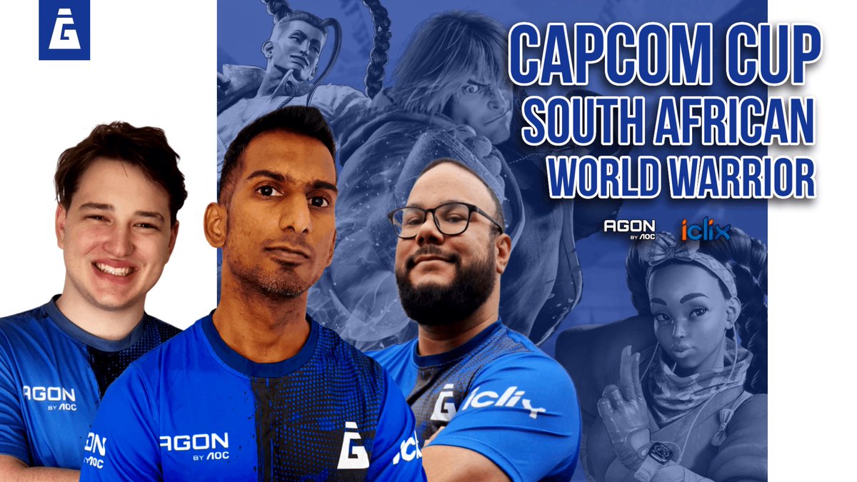 Illusion Gaming (@_illusiongg) on Twitter photo Saturday the South African Street Fighter season kicks off 🏆🔥<a href="/CapcomFighters/">Capcom Fighters</a>
We are excited for things to get moving & to compete for the spot to represent South Africa at Capcom Cup 🫡
Sponsored by: <a href="/agonbyaocapmea/">AGON by AOC APMEA</a> <a href="/IclixSA/">Iclix</a>
#IllusionGG #StreetFighter6 #CapcomCup Saturday the South African Street Fighter season kicks off 🏆🔥<a href="/CapcomFighters/">Capcom Fighters</a>
We are excited for things to get moving & to compete for the spot to represent South Africa at Capcom Cup 🫡
Sponsored by: <a href="/agonbyaocapmea/">AGON by AOC APMEA</a> <a href="/IclixSA/">Iclix</a>
#IllusionGG #StreetFighter6 #CapcomCup