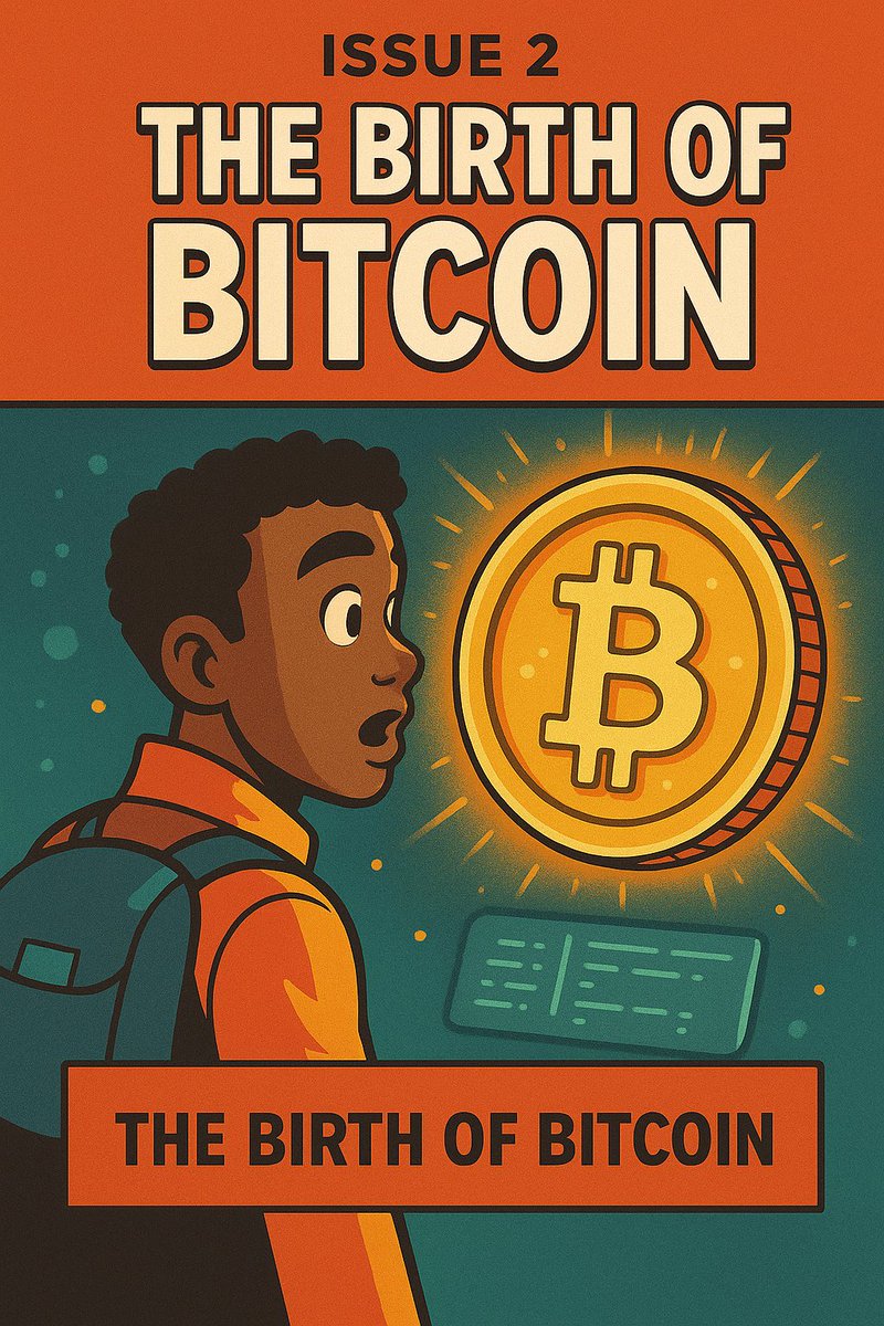 0xQuantum_'s tweet image. #Issue2: The Birth of Bitcoin

Quantum followed Satoshi deeper into the glowing grid. “So where did all this begin?” he asked.

Satoshi pointed to a statue of a mysterious figure cloaked in code. “It began in 2009, with a name, Satoshi Nakamoto. No one knows who they really are.”