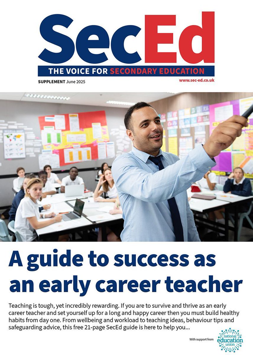 SecEd (@seced_education) on Twitter photo SecEd’s 21-page guide for early career #teachers is out now. It includes expert advice from the amazing <a href="/ChahalShanti/">Shanti Chahal</a> <a href="/helenfwebb/">Helen Webb Coaching</a> <a href="/josephinessmith/">josephine smith</a> <a href="/bee_online_uk/">bee</a> <a href="/sosafeguarding/">Elizabeth Rose</a> <a href="/CatScutt/">Dr Cat Scutt MBE</a> <a href="/EdSupportUK/">👩🏫 Education Support 👨🏫</a> <a href="/OrchardSB/">Orchard School Bristol</a> among many others. Get your free pdf buff.ly/2FeSYa3 SecEd’s 21-page guide for early career #teachers is out now. It includes expert advice from the amazing <a href="/ChahalShanti/">Shanti Chahal</a> <a href="/helenfwebb/">Helen Webb Coaching</a> <a href="/josephinessmith/">josephine smith</a> <a href="/bee_online_uk/">bee</a> <a href="/sosafeguarding/">Elizabeth Rose</a> <a href="/CatScutt/">Dr Cat Scutt MBE</a> <a href="/EdSupportUK/">👩🏫 Education Support 👨🏫</a> <a href="/OrchardSB/">Orchard School Bristol</a> among many others. Get your free pdf buff.ly/2FeSYa3