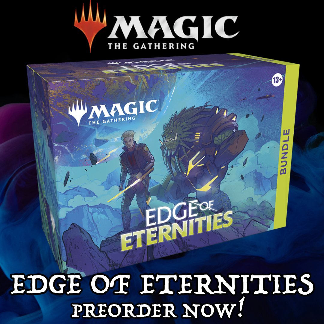 kevinshobbyshop's tweet photo. Preorder Magic: The Gathering Edge of Eternities from Kevin's Hobby Shop now! 

https://t.co/2Dx9jeqYQy

#Kamppi #Helsinki #Pokemon #Pokemoncards #hobbyshop #videogames #Yuhgio #MagictheGathering #DND #DungeonsandDragons #nerd https://t.co/RlrixwoD79