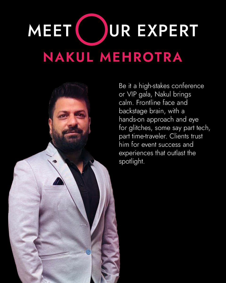 IndiaOvation's tweet image. Flawless events need more than coordination. They need leadership.

Meet Nakul, the driving force at Ovation India.
From incentives to summits, he turns vision into action and problems into prevention.

Some call it foresight. We call it Nakul.

#OvationIndia #EventLeader