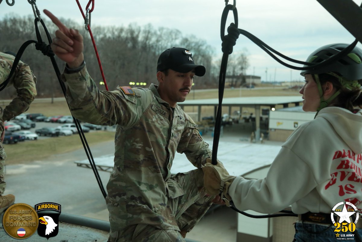 The Screaming Eagles do more than just train to be the one and only air assault division in the world. The <a href="/101stAASLTDIV/">101st Airborne Div.</a> is committed to serving within their local community to build relationships, understanding and commitment.

#Army250 #Readiness <a href="/USArmy/">U.S. Army</a>