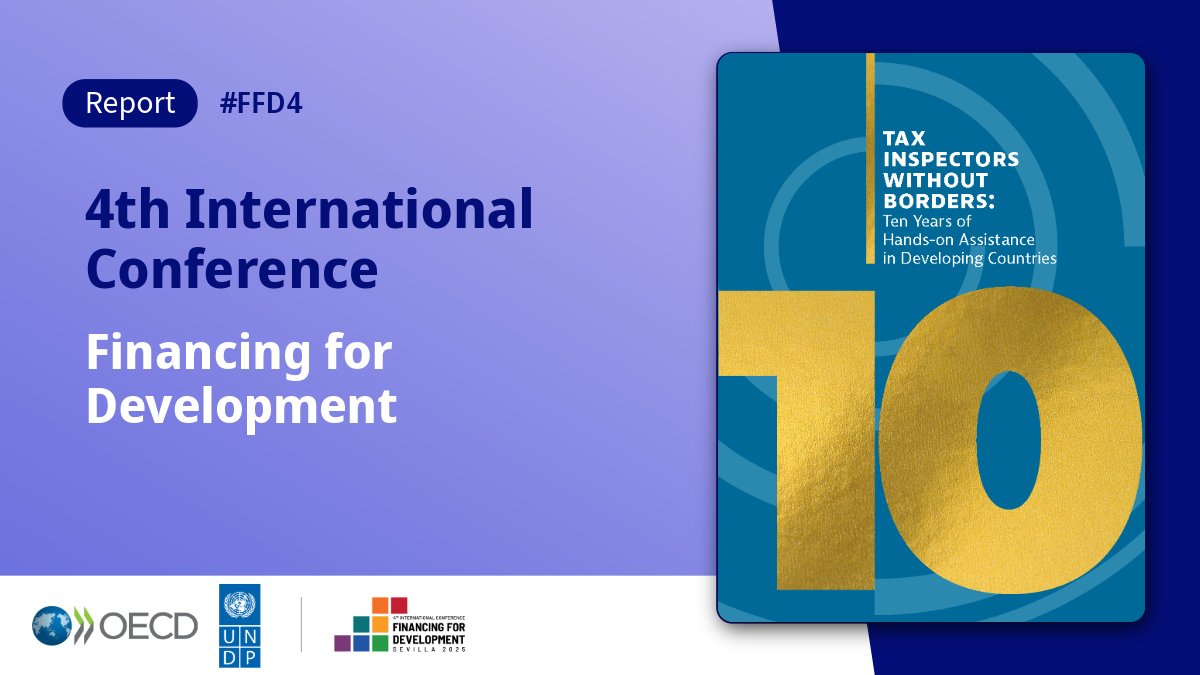 📢Coming soon: Tax Inspectors Without Borders 10-year retrospective report

2025 marks a decade of the <a href="/OECD/">OECD ➡️ Better Policies for Better Lives</a>-<a href="/UNDP/">UN Development</a> joint initiative strengthening developing countries' tax audit capacity &amp; contributing to domestic resource mobilisation for the SDGs. 

🗓️2 July 🕚9:00 AM (CEST)