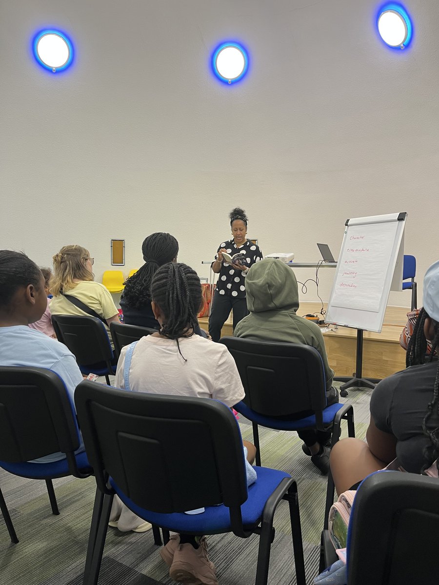 SouthwarkLibs's tweet image. A review of the Festival of Words! The children were proud when meeting author Claire Linney at Peckham Library last week.