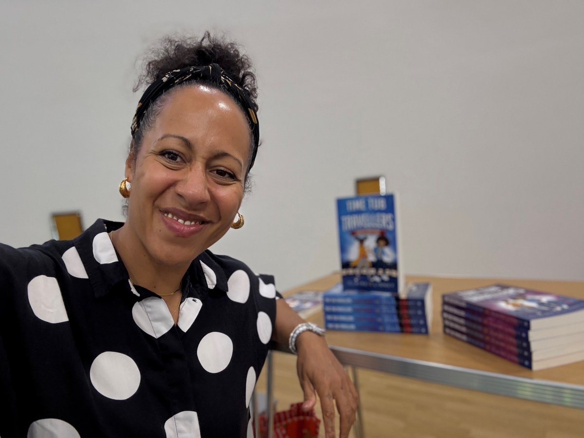 SouthwarkLibs's tweet image. A review of the Festival of Words! The children were proud when meeting author Claire Linney at Peckham Library last week.