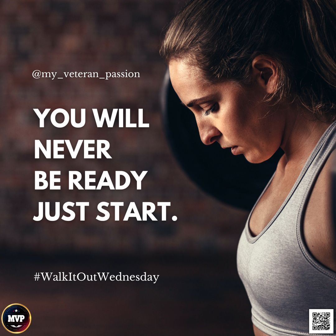 MyVeteran's tweet photo. You Will Never Be Ready, Just Start. 💪

Sometimes, the hardest step is the first one. Take it today, and keep moving forward. You’ve got this!

#WalkItOutWednesday #Motivation #MVPCommunity https://t.co/UysUgNudZM