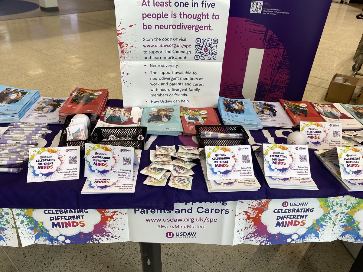 Southern Equalities Forum promoting ‘Celebrating Different Minds’ campaign at Tesco Slough 
<a href="/rabdonnelly2010/">Rab Donnelly</a> <a href="/UsdawUnion/">UsdawUnion</a>