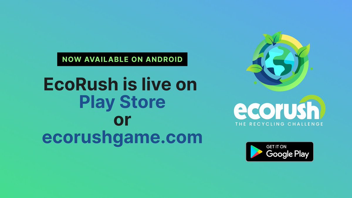 lucavolino's tweet photo. EcoRush is officially live on the Play Store!
Start your journey in sustainable gaming, download now and join the movement.
#EcoRush #EcoGame #AndroidApp #PlayStore #SustainabilityInAction #VibeCoding #IndieDev https://t.co/FPIrIPfN8I
