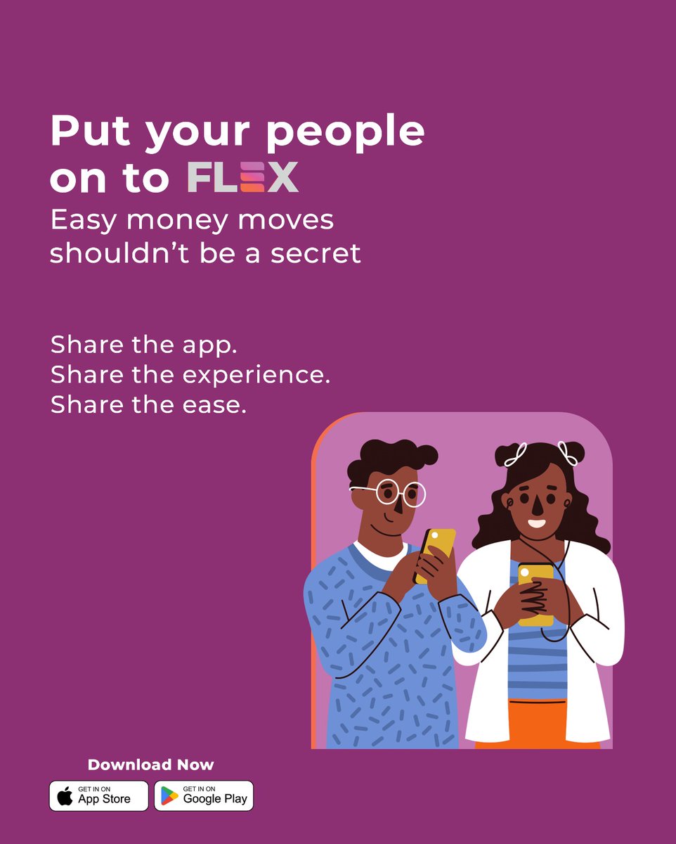 yourFLEXpay's tweet image. If FLEX is working for you, get your squad on it too.

Share the ease. Link in bio...

#FlexAndRefer #Paytag #Money #Payment #Flex