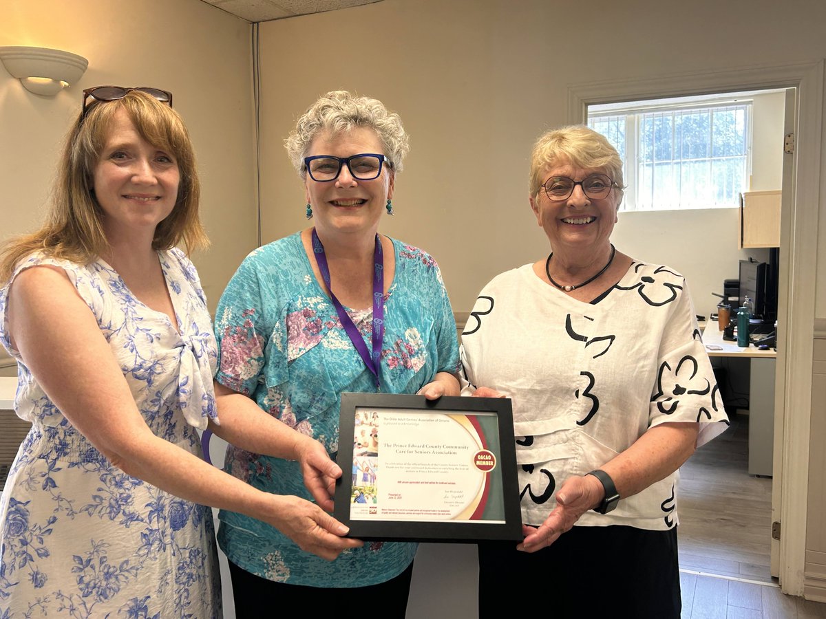 TheOACAO's tweet image. Congratulations OACAO member: The Prince Edward County Community Care for Seniors Association on the opening of the County Seniors' Centre- a permanent place for seniors in PEC. For more information on this centre please visit: communitycareforseniors.org
#OntarioSeniors #AgingWell