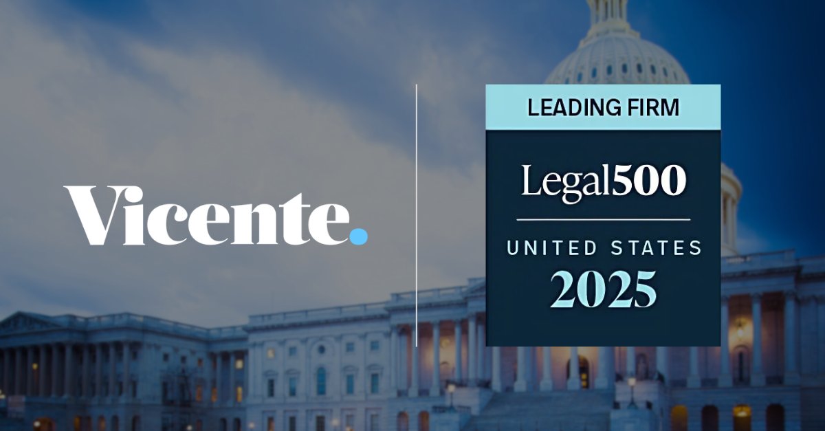 Vicente LLP is proud to announce that it has been officially recognized in The Legal 500 United States – Cannabis rankings for 2025!

Read more about our accomplishment: vicentellp.com/updates/vicent…

@TheLegal500