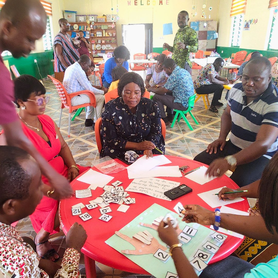 ✏️ Preparing future KG teachers for classrooms
We partnered with 4 Colleges of Education to open ECE Resource Centres &amp; host a 4-day workshop bridging theory &amp; practice🎓
We explored Ghana’s KG curriculum, play-based methods, behaviour strategies &amp; low-cost teaching resources🧩