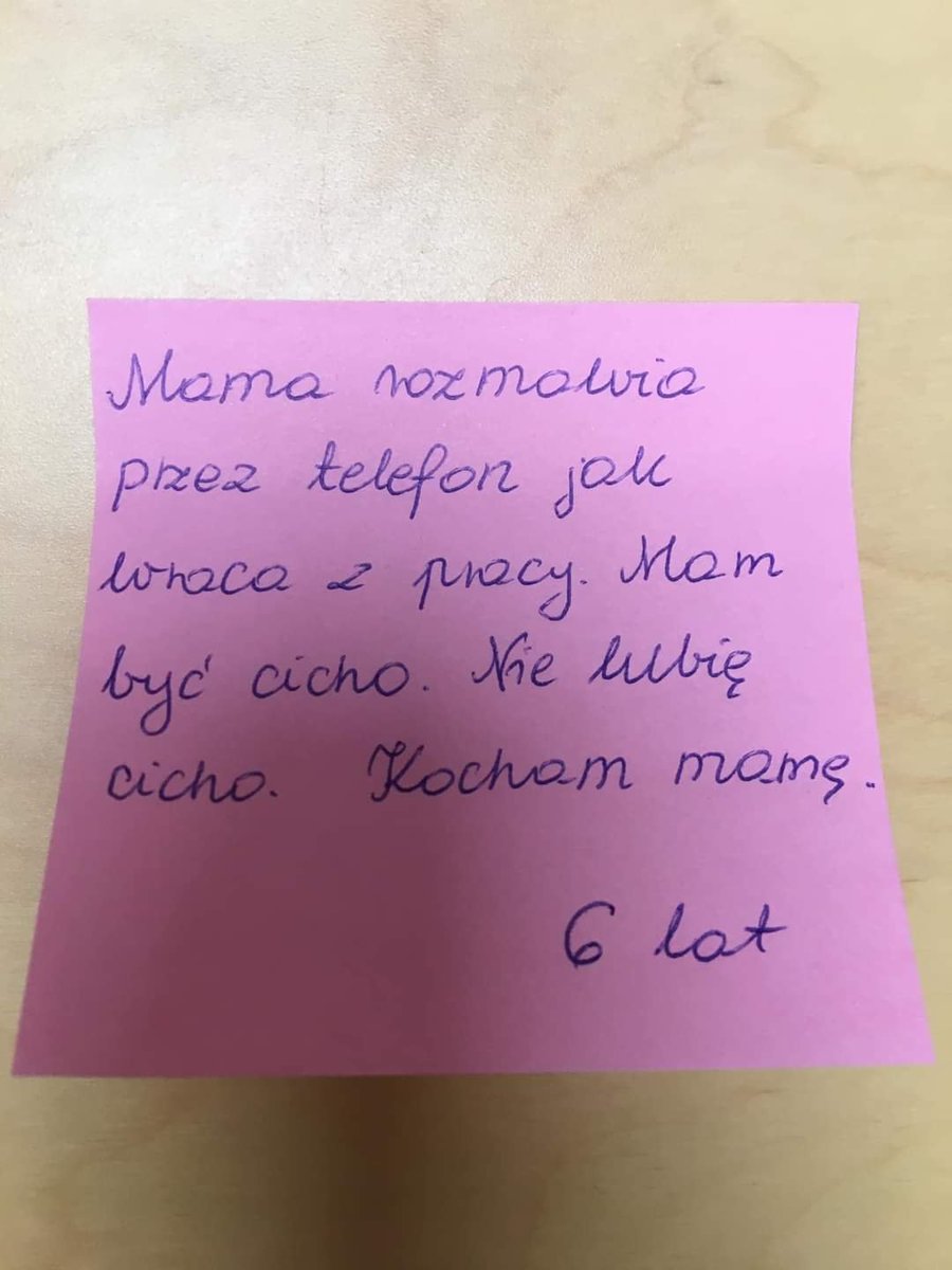 🧵Notatki zrobione przez psychologów podczas rozmów z dziećmi. Myśli wypowiedziane podczas sesji.

Udostępniałem to trzy lata temu, ale myślę, że warto przypomnieć z okazji dnia ojca (tak, wiem — był dwa dni temu).

Źródło: Instytut Psychologii i Rozwoju