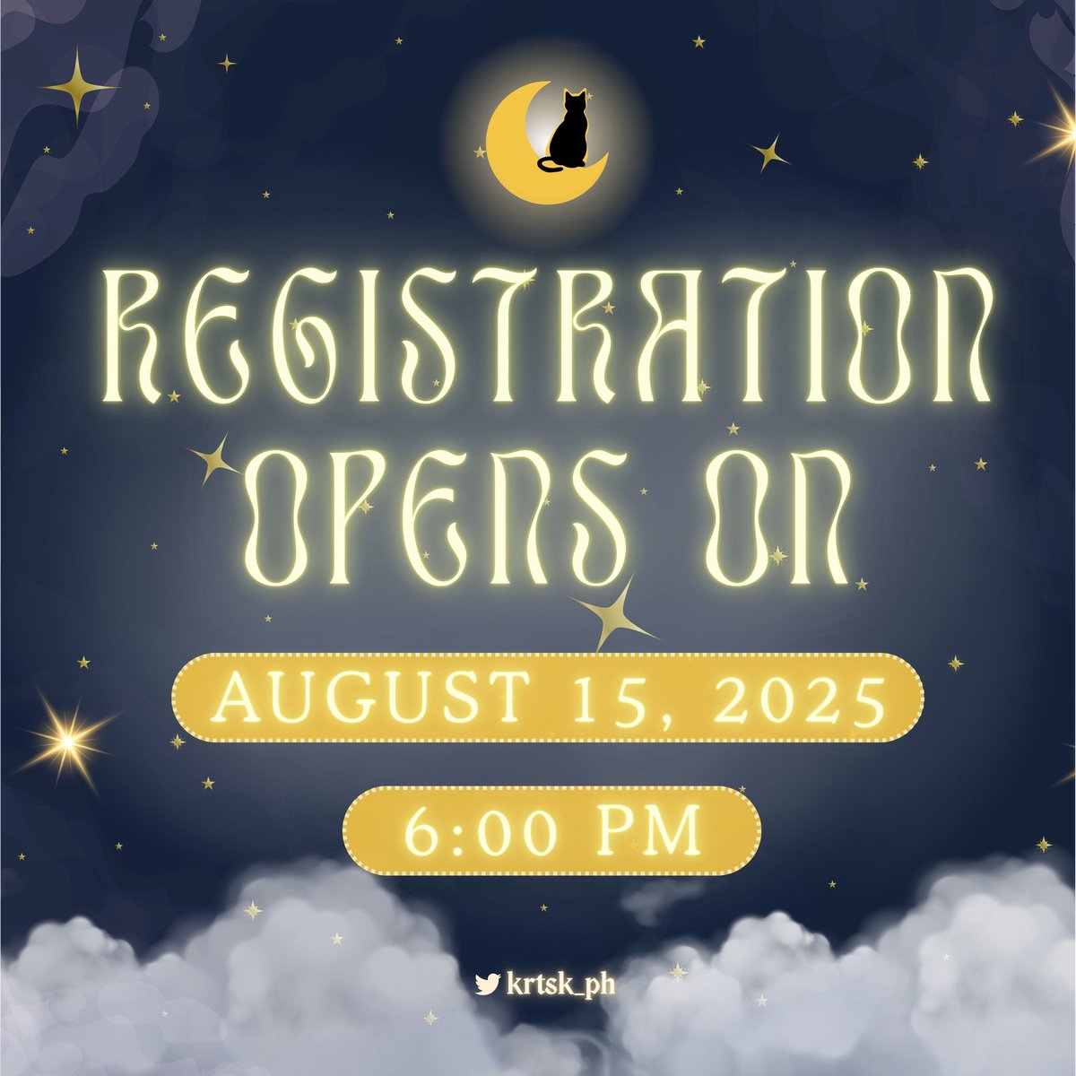 Krtsk_PH's tweet image. “Once upon a starry night…” 📖✨
Two stargazers, one sharp-witted & one sharp-tongued, prepare for an unforgettable evening. 🌌💫
Kuroo & Tsuki awaits your arrival beneath the constellations! 💍
Our registration details are down below! 🌙🐈⬛
#ChasingTheMoon
#KRTSKCSE2025