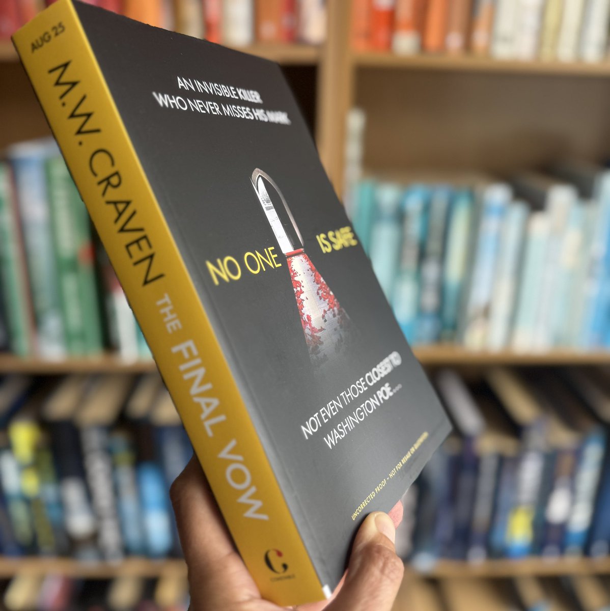 The Quick Book Reviews Podcast (@quickbookrevie3) on Twitter photo STOP what you are doing, this is not a drill! Proofs of #TheFinalVow by <a href="/MWCravenUK/">M.W. Craven</a> (out on 14/8) are heading into the world & I’ve been lucky enough to receive one! If you don’t know anything about these books, you need to reevaluate your poor life choices & start reading now. STOP what you are doing, this is not a drill! Proofs of #TheFinalVow by <a href="/MWCravenUK/">M.W. Craven</a> (out on 14/8) are heading into the world & I’ve been lucky enough to receive one! If you don’t know anything about these books, you need to reevaluate your poor life choices & start reading now.