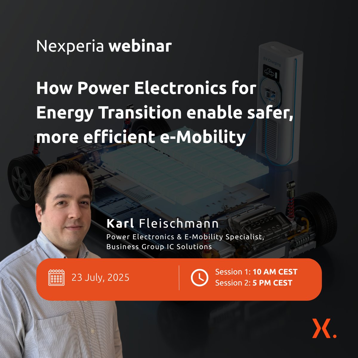 Join our upcoming webinar - How Power Electronics for Energy Transition Enable Safer, More Efficient e-Mobility.

 23 July, 2025 | 10:00 AM – 11:00AM CEST - register.gotowebinar.com/register/70901…
23 July, 2025 | 5:00 PM – 6:00 PM CEST - register.gotowebinar.com/register/63347…