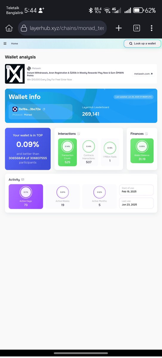 Niloy dhali (Ø,G) (@niloy_dhalii) on Twitter photo Monad is not just fast — it’s next-level. ⚡
<a href="/monadverse/">Monadverse ⨀</a> what do you say about my rank or transaction? Is it ok?
Ultra-low latency. High throughput. Built for the future of DeFi and beyond.
While others optimize, Monad redefines.
→ Scaling without compromise
→ Dev-friendly Monad is not just fast — it’s next-level. ⚡
<a href="/monadverse/">Monadverse ⨀</a> what do you say about my rank or transaction? Is it ok?
Ultra-low latency. High throughput. Built for the future of DeFi and beyond.
While others optimize, Monad redefines.
→ Scaling without compromise
→ Dev-friendly