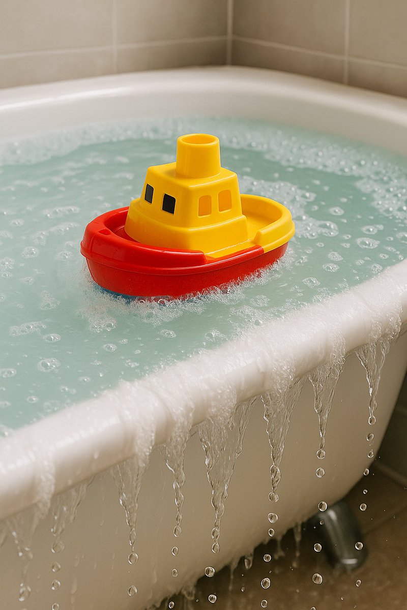 fbchis's tweet photo. While your toddler is “nudie-nudie-baby-booty” free running through the house because that is the height of hilarity for a toddler… You forgot the water was still running.  How’s your insurance coverage?  Call us. https://t.co/bpKc7otal2