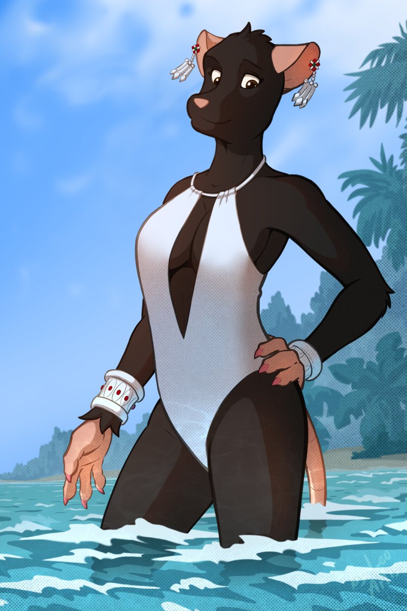 🥰🐀Commission: Natalia
Art at the request of the deviantart.com/xenowolf23
Gift for Kelaiah ( deviantart.com/kelaiah )
Character: Natalia
#rat #furryrat #Natalia #furryfemale #swimsuit