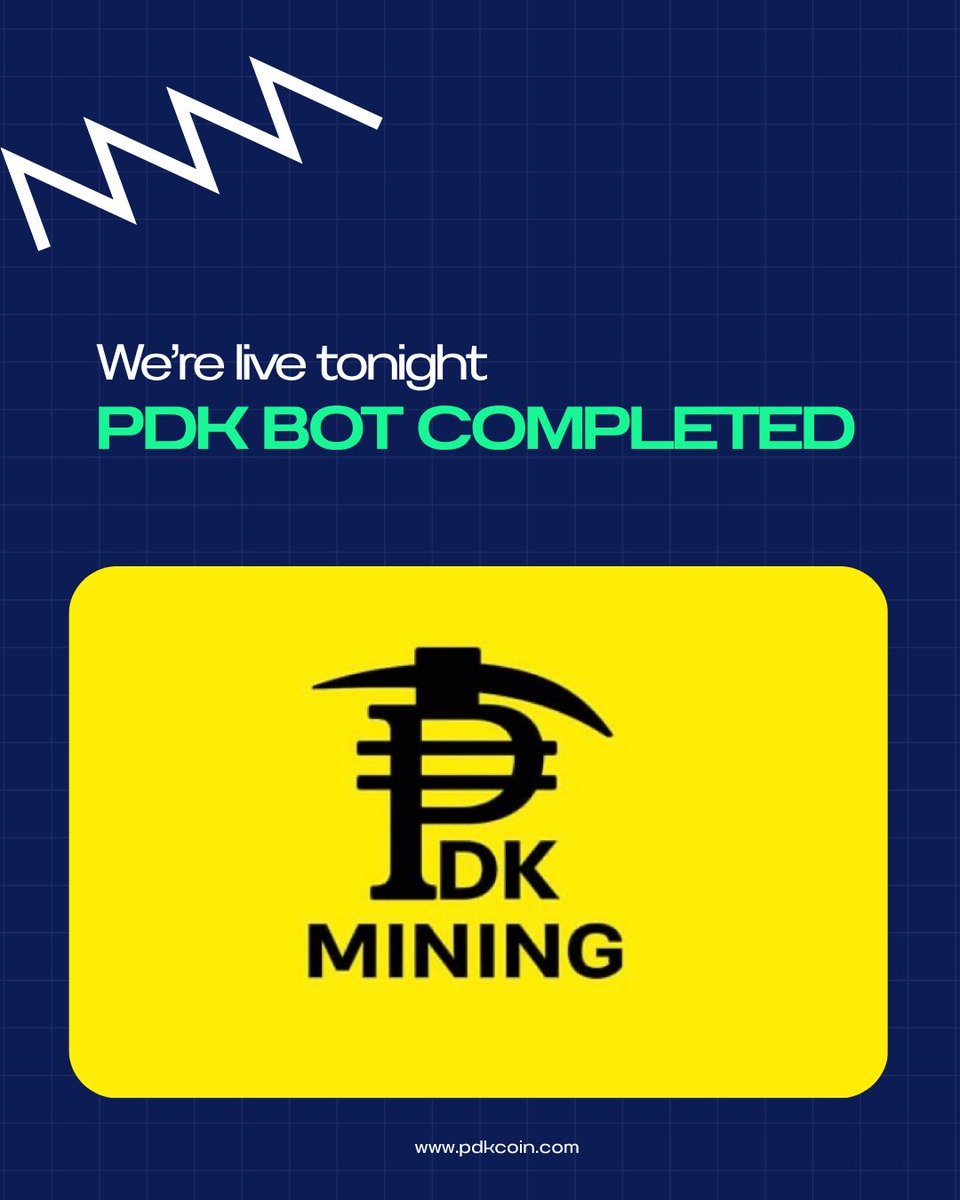 pdkcoin's tweet photo. Sorry for the delay!
PDK Bot mint is finally complete ✅
We’re launching it tonight at 10:00 PM ⏰
Thanks for your patience!
#PDKCoin #CryptoNews #BotLaunch https://t.co/uu8TJMVeg8