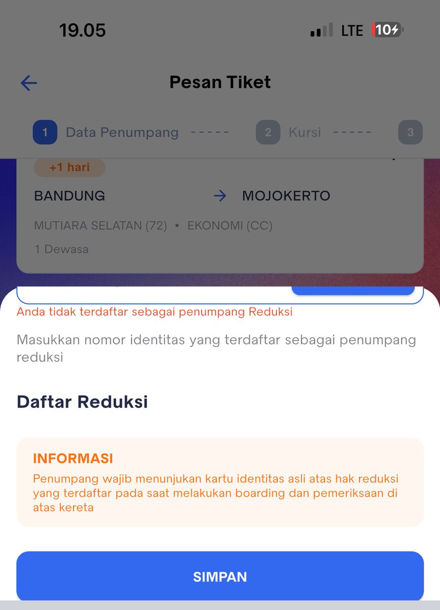 putriamaliaptr's tweet photo. @KAI121 minn knp ya mau masukin no kbd keterangannya tidak terdaftar. Pdhl masa aktifnya sampe 2028 https://t.co/bFU7vW2P39