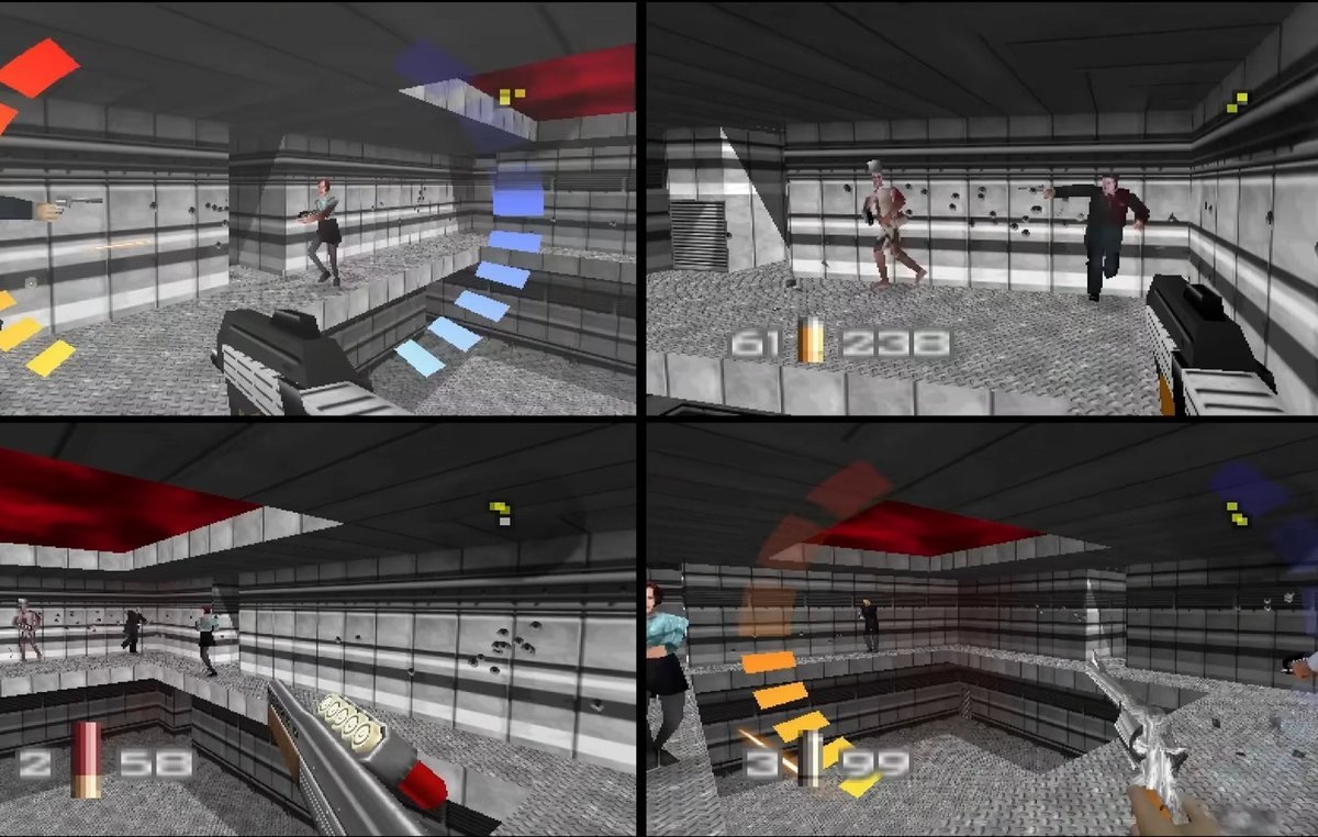 VideoGameHstry's tweet image. GoldenEye 007 multiplayer hit different