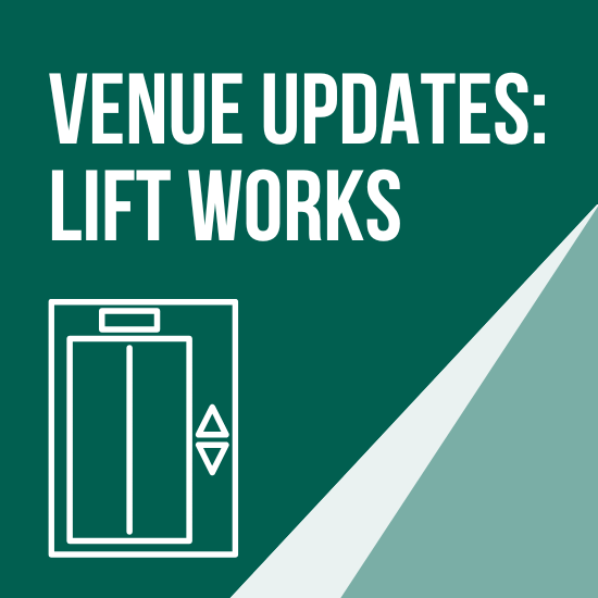 The lift works within the centre are now complete so it is available again for visitors to use to access the upper floor.
