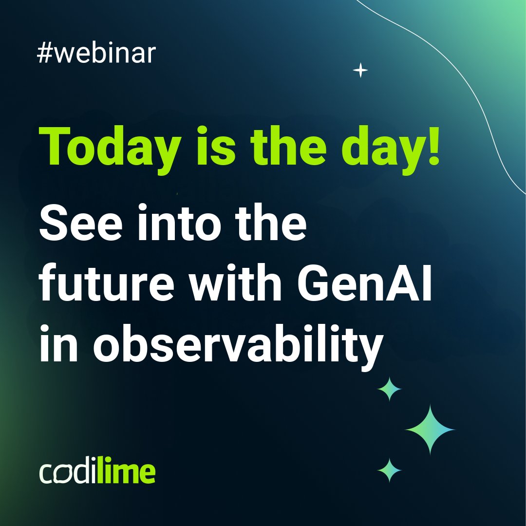 🚨 Going live today! See how GenAI is automating root cause analysis, forecasting failures, and transforming observability.
Real demos. Real impact.

hubs.ly/Q03pWRck0 

 #GenAI #Observability #Webinar