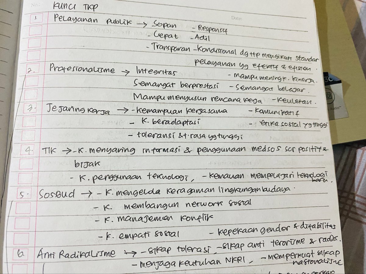 Halo aku mau sharing lagi sedikit tips belajar TKP SKD sesuai pengalamanku di 2024 ya kak 🤗
Untuk TKP bisa diperhatikan aja kata kuncinya. Jadi, usahakan sering latsol dari buku ataupun terutama TO supaya ngerti pola soalnya jd lgsung ke opsi jawaban. 
Kalau aku waktu itu gak