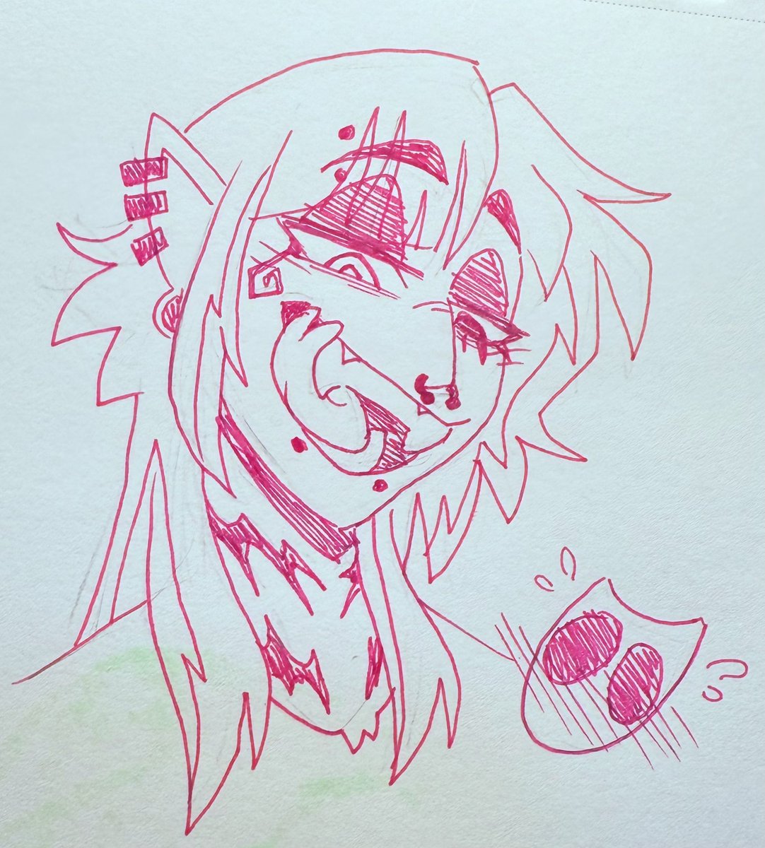 Being self indulgent and giving human Zooble all the body mods I wish I could get (split tongue, sharp teeth, pointed ears) #TADC