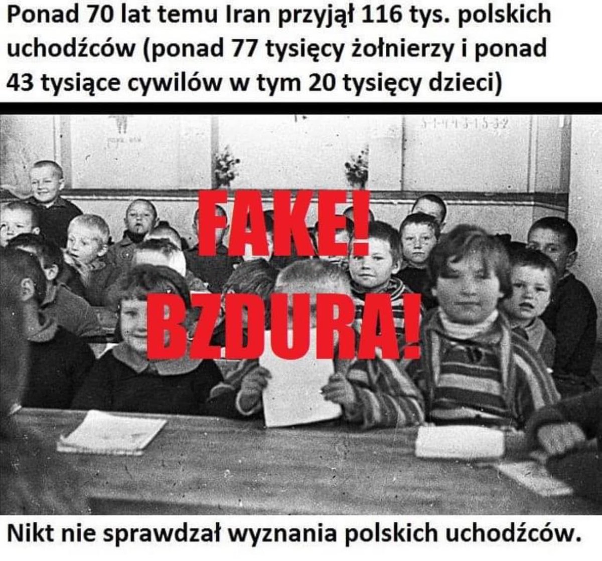 wojnawkolorze's tweet photo. CZY IRAN „PRZYJĄŁ POLSKICH UCHODŹCÓW”?

Odpowiedź jest prosta: Iran nikogo nie przyjął. Iran został zmuszony do przyjęcia. 

Zacznę od tego, że dość zabawne jest to, że kilka lat temu mit o „przyjmowaniu polskich uchodźców przez Iran” był bardzo popularny w kręgach polskiej lewicy, która wykorzystywała go w trakcie różnych kryzysów z uchodźcami w tle. Wszak „muzułmański Iran” miał rzekomo z dobrego serca przyjąć polskich uchodźców i „nie pytać o ich wyznanie”. Teraz role się odwróciły i mit ten bardzo chętnie, dla odmiany, wykorzystuje prawica. 

A jak było naprawdę?

Iran był okupowany przez Sowietów i Brytyjczyków, którzy dokonali zbrojnej agresji na to państwo 25 sierpnia 1941 roku. Od 17 września 1941 roku do 1 stycznia 1946 roku faktyczną władzę w Iranie sprawowali Brytyjczycy, a potem także Amerykanie. Okupanci kontrolowali całość linii komunikacyjnych w Iranie i pozostawały one w ich wyłącznej dyspozycji. 

Przez Iran szło 25 % zaopatrzenia do ZSRR w ramach programu Lend-Lease, w tym 170 000 pojazdów i 4800 samolotów. Dla okupantów newralgiczna była ogromna rafineria w Abadanie (jedna z największych i najnowocześniejszych na świecie), dostarczająca większość ropy naftowej dla Wielkiej Brytanii, i Kolej Transirańska. Sami Irańczycy we własnym kraju byli traktowani jak obywatele drugiej kategorii, jak ludność okupowanej przez Niemców Europy, i nie mieli nic do powiedzenia w tej materii. 

Gdy w 1942 roku do Iranu przybyła 120-tysięczna rzesza polskich uchodźców (77 tys. żołnierzy oraz 43 tys. cywilów), losy Polaków spoczęły w gestii Brytyjczyków i samych Polaków. Ci w pierwszej kolejności ewakuowali z Iranu polskich żołnierzy, których przetransportowano na terytoria Iraku, również znajdującego się pod brytyjską okupacją. Opieką nad cywilnymi uchodźcami przejęło polskie Ministerstwo Pracy i Opieki Społecznej, kierowane przez Jana Stańczyka, które zajmowało się tą sprawą we współpracy z Brytyjczykami i Amerykanami. Wspomagał ich w tym Polski Czerwony Krzyż i oczywiście Kościół Katolicki. Pomoc była konieczna - polscy uchodźcy byli straszliwie wyniszczeni dwoma latami pobytu w ZSRR. Dosłownie umierali z głodu, wycieńczenia i chorób. 

Władze Iranu mogły jedynie potakiwać i nie miały nic do powiedzenia. Niezbyt chętnie przyjęły zresztą uchodźców, bowiem kraj trapił wówczas straszny głód. W latach 1941-1945 z głodu i chorób w okupowanym przez Aliantów Iranie zmarło ok. 3-4 miliony (!!!) Irańczyków. Dokładnych danych nikt nie zna. Sowiecka okupacja północnych terenów Iranu spowodowała duże niedobory żywności, transport był utrudniony przez okupantów, w dodatku kraj trapiła hiperinflacja, sięgająca 450 %. W 1942 roku w dodatku wybuchły tzw. zamieszki chlebowe - protesty i demonstracje spowodowane niedoborami żywności, brutalnie stłumione przez angielską i amerykańską armię. 

Jedynie Szach Reza Pahlawi, władca Iranu, z własnej inicjatywy, udostępnił część swoich prywatnych posiadłości w Teheranie pod polski sierociniec i szpital, oraz zapewnił pewne dostawy mąki, owoców, cukru i herbaty - ale tylko tyle mógł zrobić. Był to piękny, prywatny gest irańskiego władcy - ale tylko gest. 

Brytyjczycy i Amerykanie udzielili Polakom kredytu - ci pierwsi w wysokości 5 mln funtów, ci drudzy - w wysokości 12,5 mln dolarów. Ponadto, Polacy mogli w pewnym stopniu wykorzystywać dostawy z Lend-Lease, pewnej pomocy udzieliły też wojskowe władze brytyjskie. Obozy dla polskich uchodźców zbudowali Brytyjczycy, kierowani przez brygadiera G. Cramptona. 

Warto tu również dodać, że władze brytyjskie i amerykańskie bardzo niechętnie zaangażowały się w akcję humanitarną, uważając, że umniejsza ona wysiłek wojenny i przedłuża wojnę. Uważały one, że pomoc finansowa powinna iść nie na ratowanie cywilów, a na tworzenie armii. Za udzielenie tych kredytów później musiał zapłacić polski rząd. 

Mimo udzielonej pomocy, w trapionym niedoborami Iranie, wskutek wyniszczenia niewolniczą pracą w ZSRR i chorób, zmarło ok. 3500 Polaków, w tym 611 wojskowych. Polskie cmentarze w Iranie są własnością polską i opiekę nad nimi sprawuje polskie Ministerstwo Kultury i Dziedzictwa Narodowego.
 
Czyli to nie ''Iran przyjął'', tylko Brytyjczycy przyjęli na terenie okupowanego Iranu. A pomocy udzieliły głównie polskie placówki, a nie brytyjskie, o irańskich nie wspominając. I nie była to pomoc darmowa, tylko kredytowana, za którą płacili głównie Polacy.

Więc to by było na tyle, jeśli chodzi o ten mit. A jeśli Wam się podobało to zachęcam do wsparcia przez BuyCoffee, czy Patronite pod adresem „wojnawkolorze”.