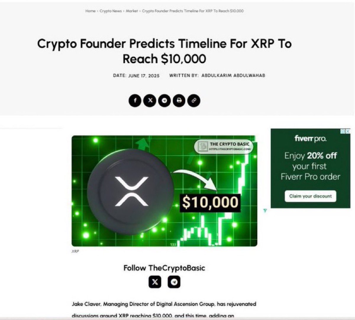 🚨#XRP COULD HIT $10,000 BY 2027, SAYS DIGITAL ASCENSION GROUP MANAGING  DIRECTOR!🚨 XRP Ledger usage is expected to explode in the coming  years—driving historic price movements and blockchain activity!  https://t.co/7R9nF19HkR is leading