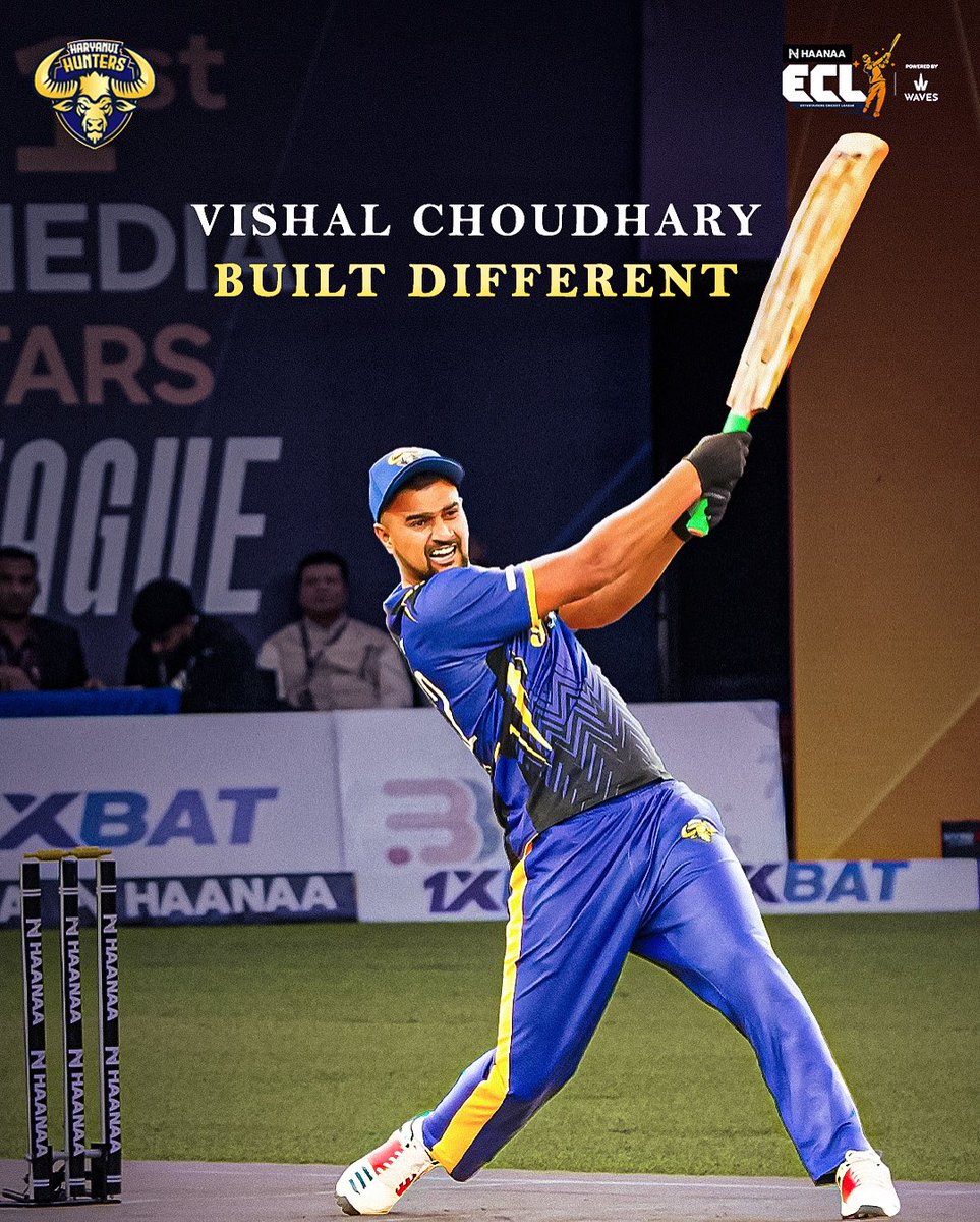 HaryanviHuntrs's tweet image. Haryanvi Hunters ka POWERHOUSE hi kehde 💪😤

#ECL #HaryanviHunters #VishalChoudhary