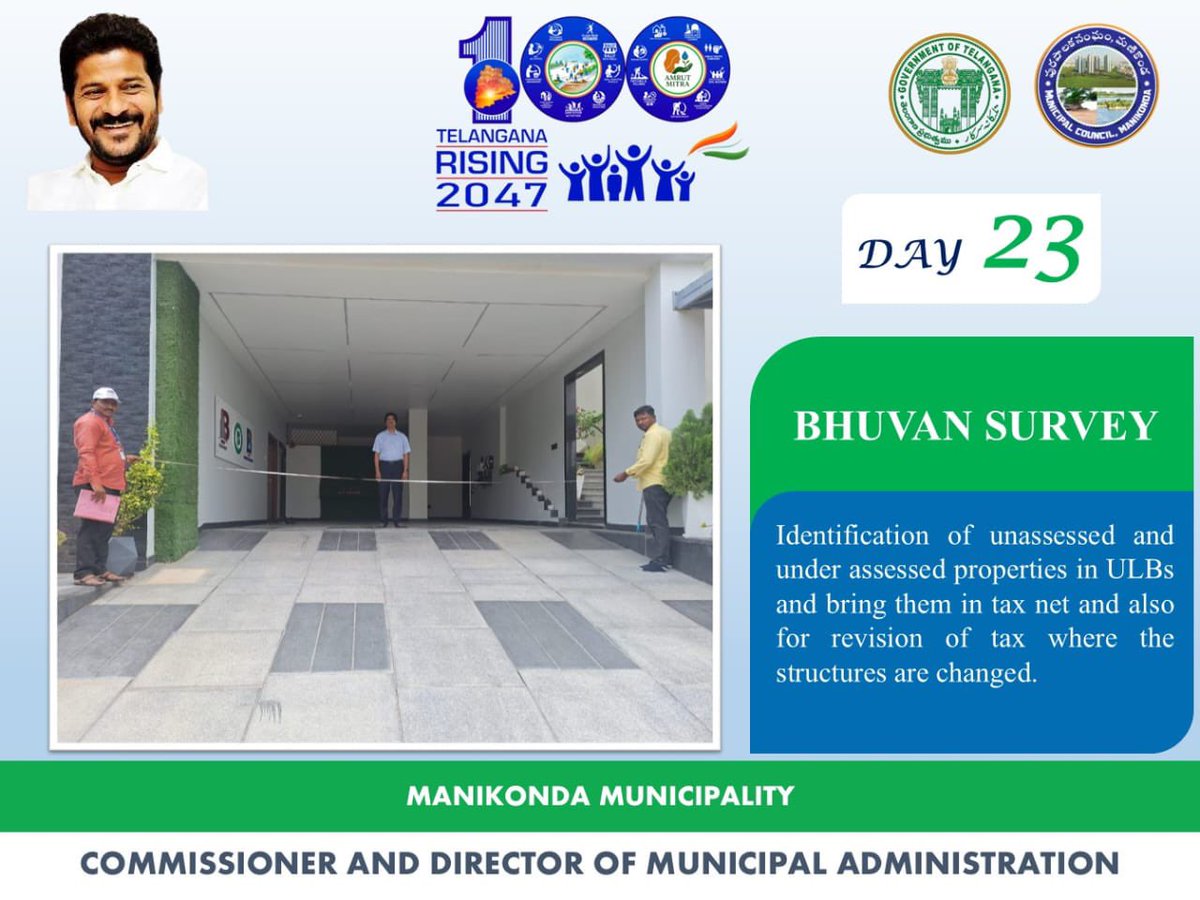 DCManikondaGHMC's tweet photo. As a part of 100 days program activities like segregation of wet and dry waste ,Bhuvan survey and awareness programs conducted.
@cdmatelangana @CollectorRRD @ACLB_Rangareddy @tksreedevi https://t.co/br0pTc87eQ