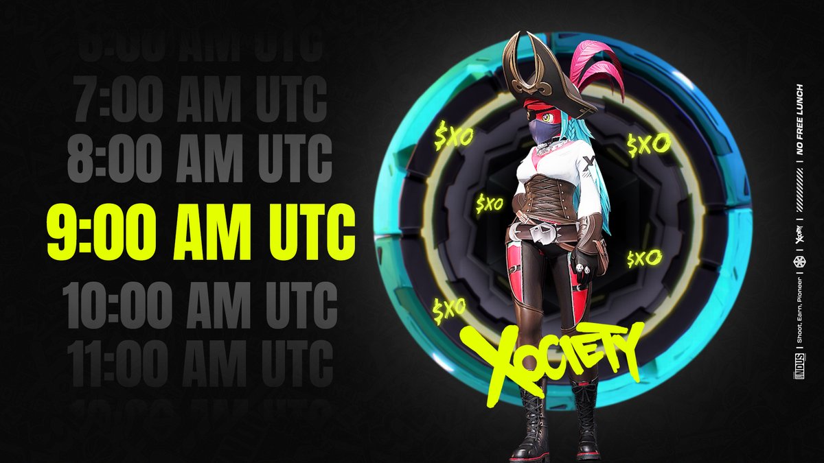 Heads up:

$XO TGE is going live 1 hour earlier - with listing time moved to 9 AM UTC (26th June).

Set your alarms!

XFG 🍽️