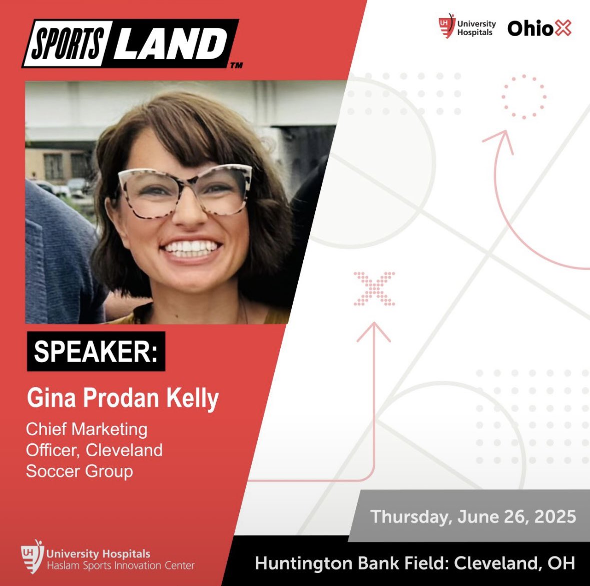 Gina Prodan Kelly (@ginaprodankelly) on Twitter photo Bringing <a href="/cleprosoccer/">Cleveland Pro Soccer</a> & women’s sports to the discussion tomorrow — with <a href="/Browns/">Cleveland Browns</a> Andrew Berry, <a href="/cavs/">Cleveland Cavaliers</a> Bill Fagan, <a href="/TheCLE/">Destination Cleveland</a> <a href="/CLESports/">Greater Cleveland Sports Commission</a> David Gilbert & marvelous moderator Bridget Linton. See you at SportsLand! ⚽️ Bringing <a href="/cleprosoccer/">Cleveland Pro Soccer</a> & women’s sports to the discussion tomorrow — with <a href="/Browns/">Cleveland Browns</a> Andrew Berry, <a href="/cavs/">Cleveland Cavaliers</a> Bill Fagan, <a href="/TheCLE/">Destination Cleveland</a> <a href="/CLESports/">Greater Cleveland Sports Commission</a> David Gilbert & marvelous moderator Bridget Linton. See you at SportsLand! ⚽️