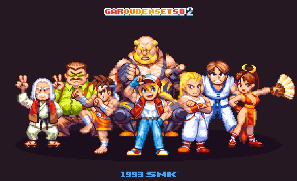Pixel Galleria:

Garou Densetsu 2 | Fatal Fury 2 
Neo Geo / SNK (1992)

 By <a href="/pixelflag/">フラッグさん</a>