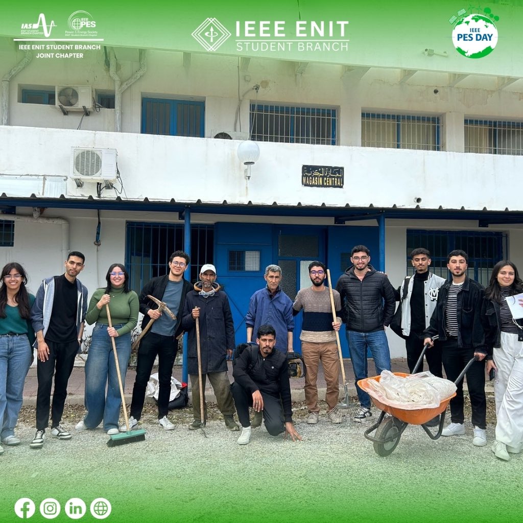 "IEEE PES Day 2025 Celebrations by IEEE IAS/PES ENIT Student Branch Joint Chapter 🌍

🔗 Join IEEE PES Today: bit.ly/joinpes
📲Follow us for updates!
#IEEEPES #IEEEPESDay2025 #IEEE #EarthDayCelebrations  #GlobalImpact #Powering_A_Sustainable_Future #CleanEnergyForAll "
