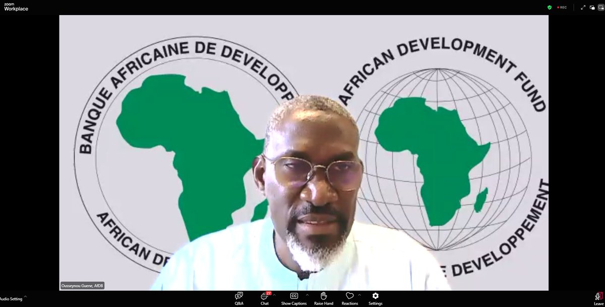 AWFbroadcast's tweet image. Ousseynou Guene, @AfDB_Group Division Manager for North and Central #Africa highlighted challenges and solutions in closing Africa’s $30 billion #sanitation financing gap:
- Lack of project preparation facilities
- Low disbursements
- “Business as usual” won’t work
#AfDB #webinar