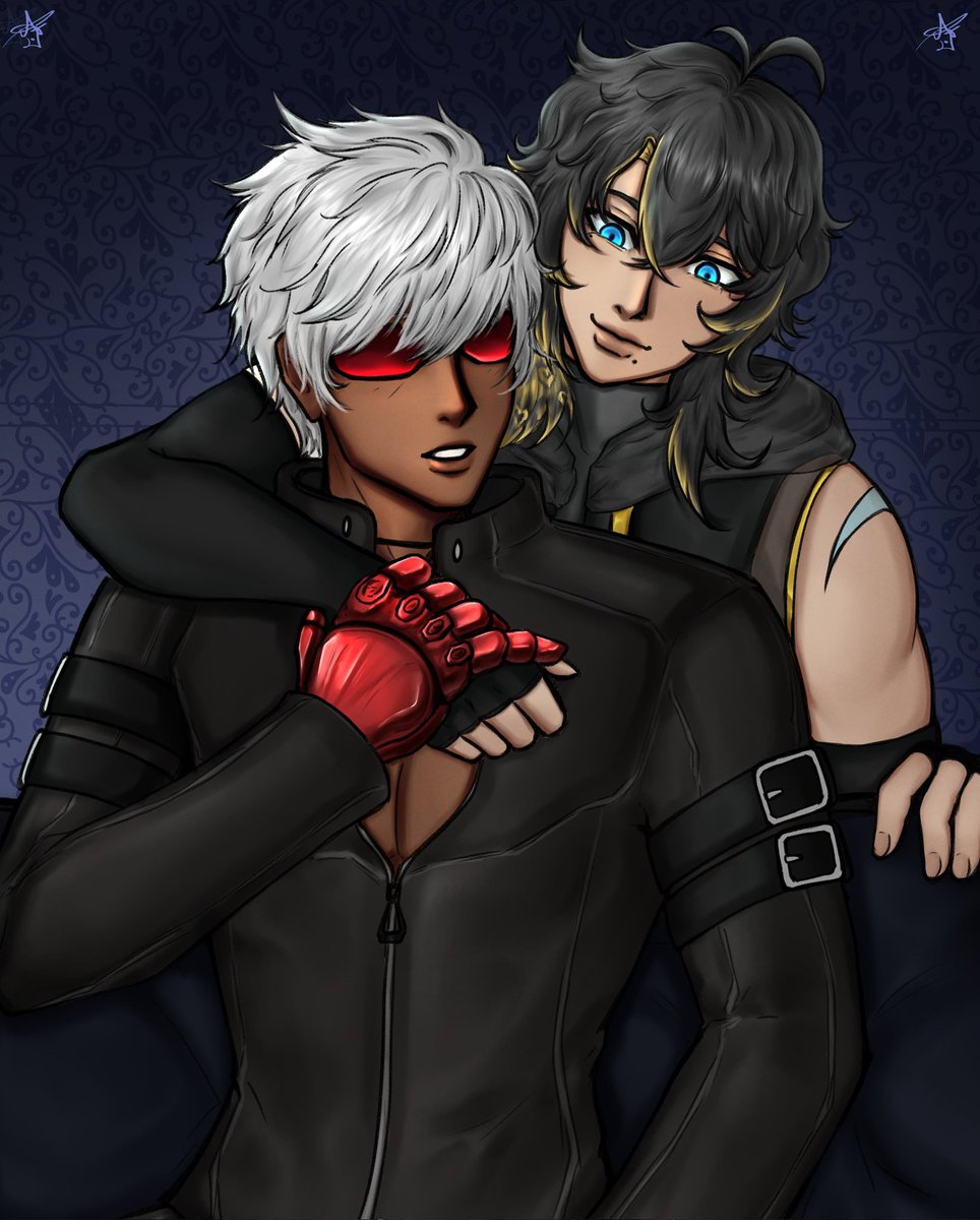 kdashhusband's tweet photo. #yumetwt

Arts I received from art trade with oomfs! My K' yume are so cute in other artists artstyle!!! Thank you so much !!! 💙✨

K' x Abel by @/dwaveart (insta) 
K' x Dominik by @cherrybluusom 

#kdash #kof #yumeshiptwt #yumeship #Ocxcanon https://t.co/a4KLMW1hKD
